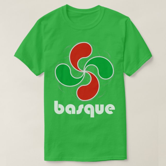 Camiseta Basque design Basque Pride Lauburu Quatro Título (Frente do Design)