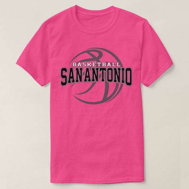 Camiseta Basquete 1 de San Antonio Retro (Frente do Design)