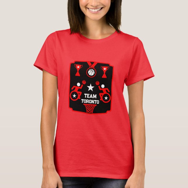 Camiseta Basquete adaptável desativado (Frente)