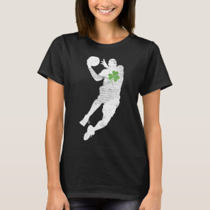 Camiseta Basquete Amadurece Shamrock Verde Folha de São Pat