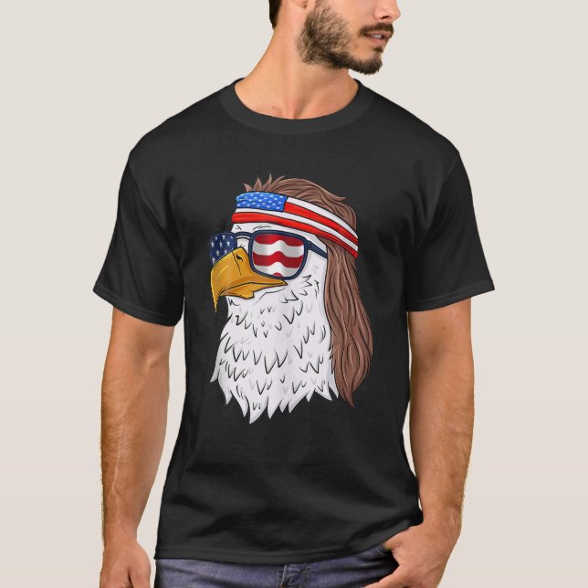 Camiseta Basquete American Flag Skull Sunglass Patriótico (Frente)