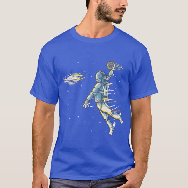 Camiseta Basquete Astronauta Espacial Enterroca Jam Esporte (Frente)