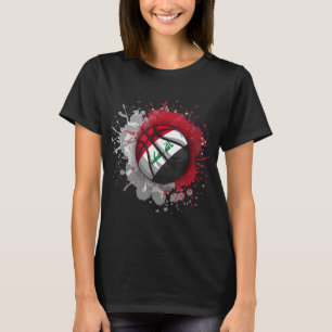 Camiseta Basquete com Bandeira do Iraque