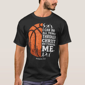 Camiseta Basquete Cristão Posso Fazer Todas as Coisas Relig
