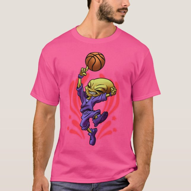 Camiseta Basquete de alienígena (Frente)