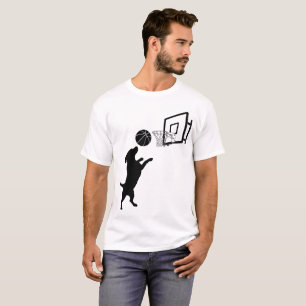 Camiseta Basquete de Animal de Desenho Animado
