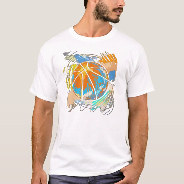 Camiseta Basquete de Arte de Rua (Frente)