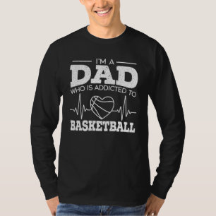 Camiseta Basquete de Batida de Coração Esportes Arremesso d