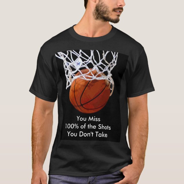 Camiseta Basquete de Cotação Motivativa Panorâmica (Frente)