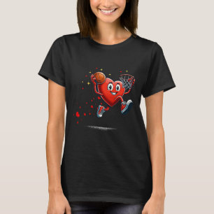 Camiseta Basquete de Dia dos Namorados com Enterrada de Cor