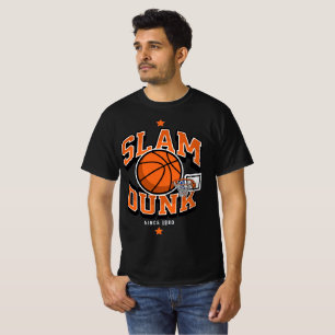 Camiseta Basquete de Enterrada Esportes Vintage