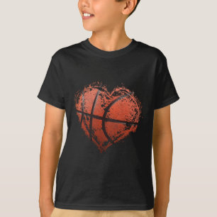 Camiseta Basquete de Feliz dia de os namorados de basquete