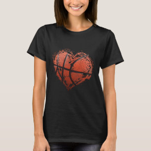 Camiseta Basquete de Feliz dia de os namorados de basquete