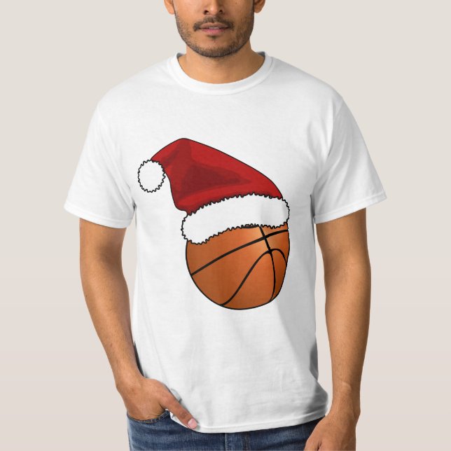 Camiseta Basquete de Natal e Hoop (Frente)