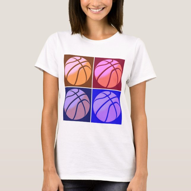 Camiseta Basquete de pop (Frente)
