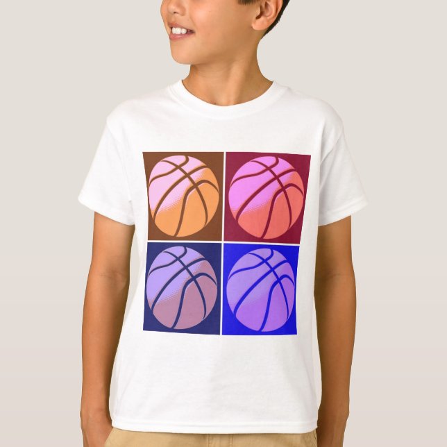 Camiseta Basquete de pop (Frente)