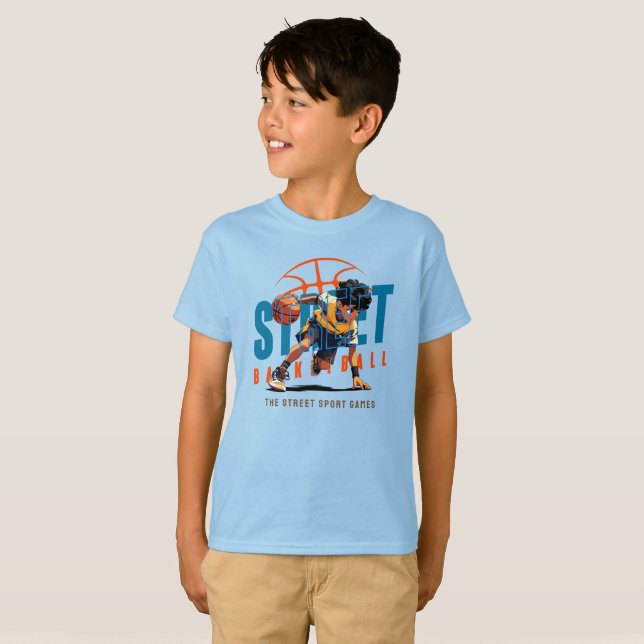 Camiseta Basquete de Rua | Crianças (Frente Completa)