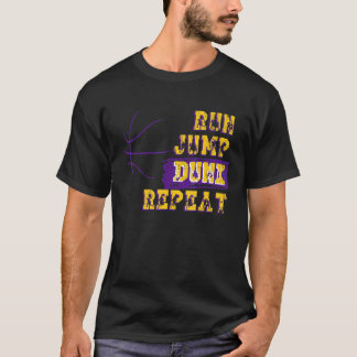 Camiseta basquete de rua legal vintage correr saltar enterr