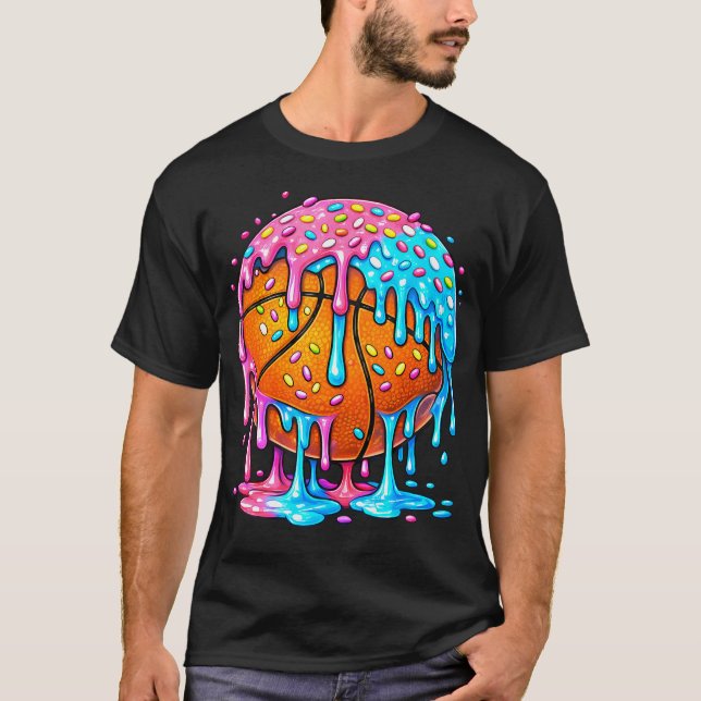 Camiseta Basquete de Sorvete Derretendo (Frente)