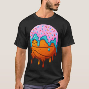 Camiseta Basquete de Sorvete - Fã de Basquetebol Treinador
