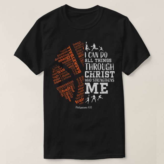 Camiseta Basquete Dita Christian Verse Teen Boys (Frente do Design)