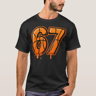 Camiseta Basquete Divertido Six Seven 67 Meme Gen Alpha 67