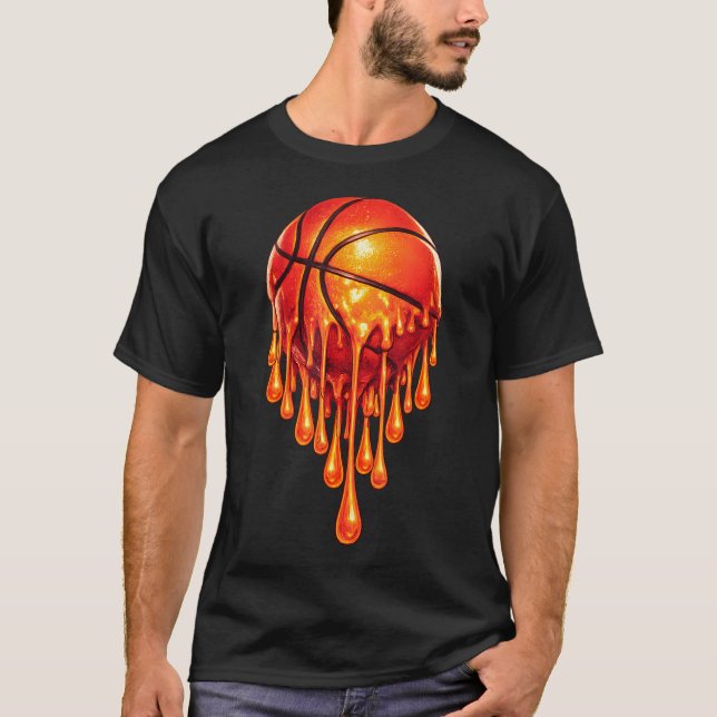 Camiseta Basquete Drip Estético - Bball Enterrada (Frente)