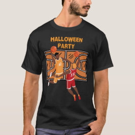 Camiseta Basquete e Halloween fantasma
