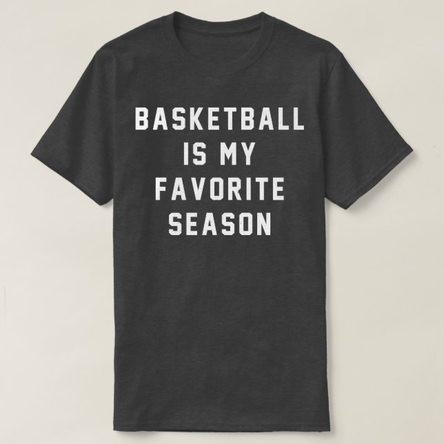 Camiseta Basquete é minha estação favorita (Frente do Design)