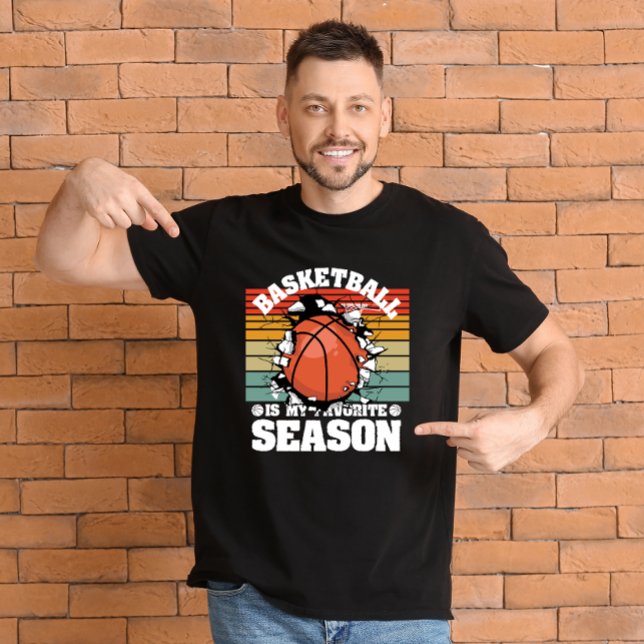 Camiseta Basquete é minha estação favorita (Criador carregado)