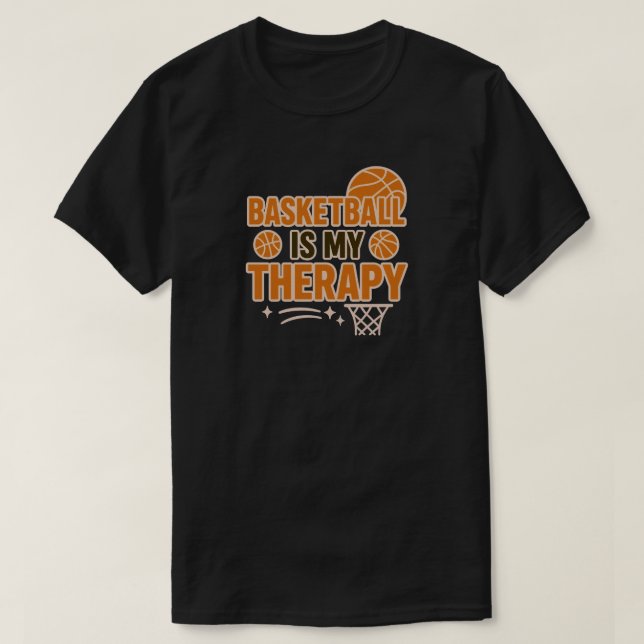 Camiseta Basquete é minha terapia (Frente do Design)