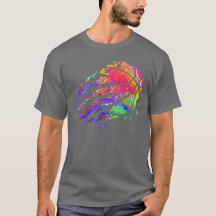 Camiseta Basquete Esporte Splash Jogador de Basquete Bola S