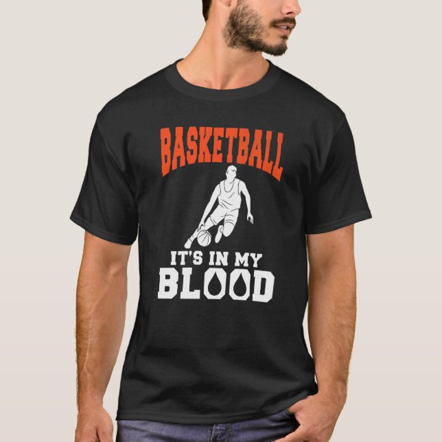 Camiseta Basquete Está No Meu Boleteiro De Sangue (Frente)