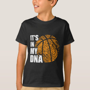Camiseta Basquete está no meu DNA Fingerprint Fun Basketba