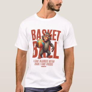 Camiseta Basquete: Faço lesões melhor do que fingi