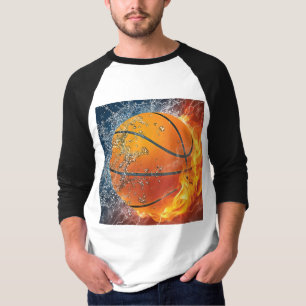 Camiseta Basquete flamejante