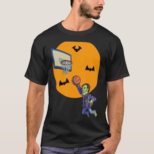Camiseta Basquete Frankenstein Halloween Boys (Frente)