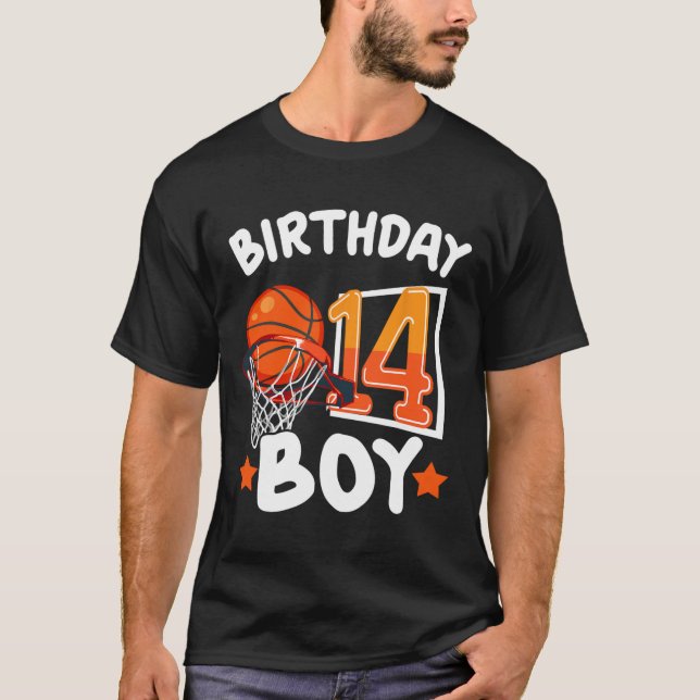 Camiseta Basquete Im 14 Anos 14 Aniversário Decor (Frente)