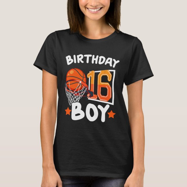 Camiseta Basquete Im 16 Anos 16º Aniversário (Frente)