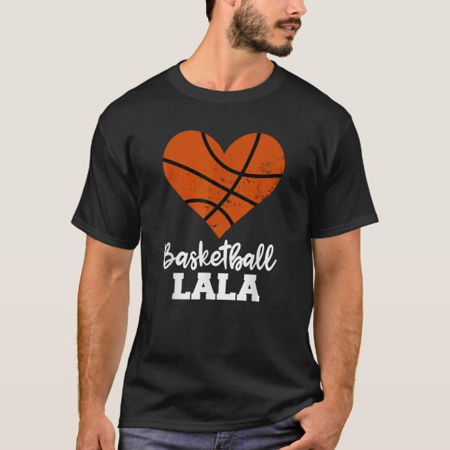 Camiseta Basquete LaLa Funny Basball Heart Avó La (Frente)