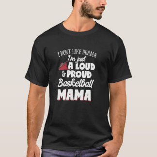 Camiseta Basquete Mãe Dando Alto e Orgulhoso Amor no Basque