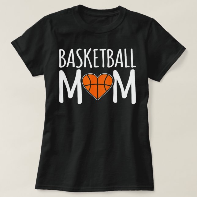 Camiseta Basquete Mãe Engraçada Treinador Gráfico  (Frente do Design)