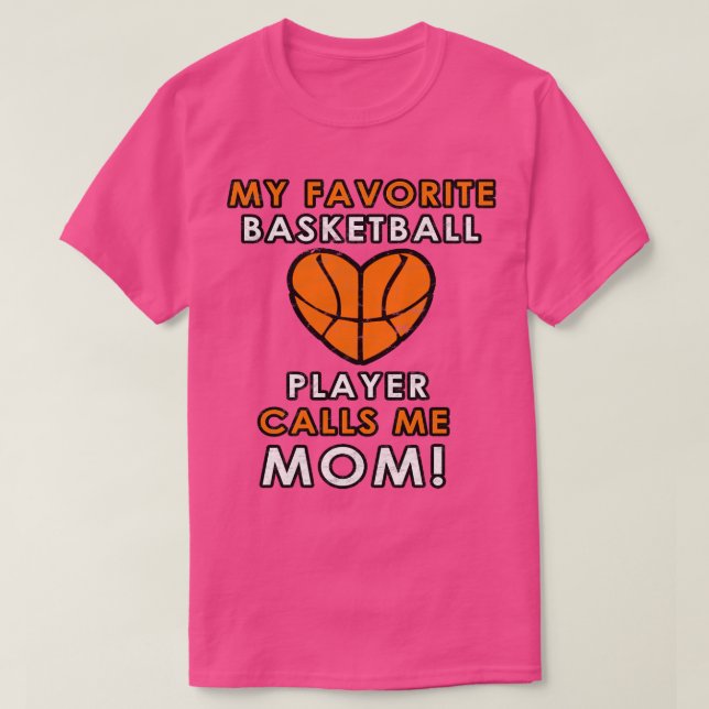 Camiseta Basquete Mãe Jogador Favorito Refrigerantes (Frente do Design)