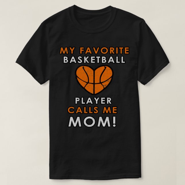 Camiseta Basquete Mãe Jogador Favorito Refrigerantes (Frente do Design)