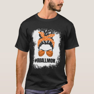 Camiseta Basquete Mãe Mensagem Arma Orgulhosa Mama Bball Ba