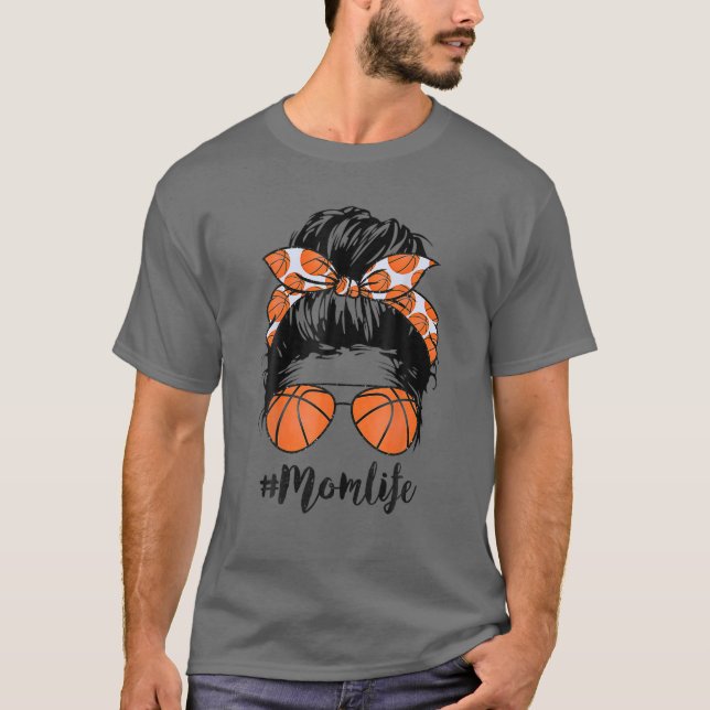 Camiseta Basquete Mãe Vida Mensageira Arma Orgulho Mulheres (Frente)