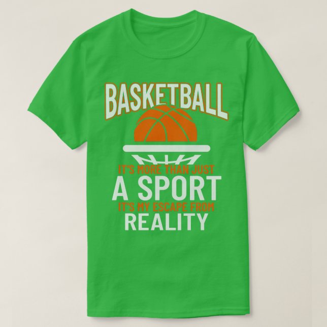 Camiseta Basquete Mais Do Que Apenas Um Esporte (Frente do Design)