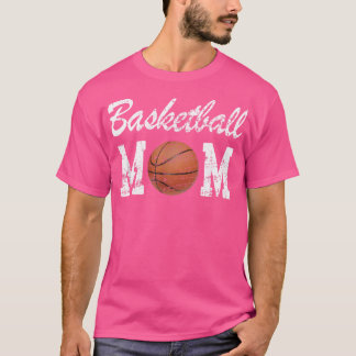 Camiseta Basquete Mamãe Cute Novelty Distressa (2)