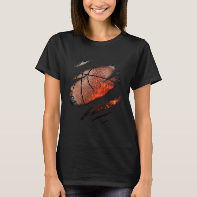 Camiseta Basquete na minha Design (Frente)