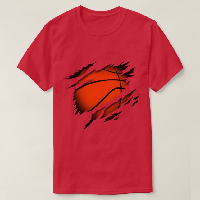 Camiseta Basquete na paixão dos jogadores de basquete do co (Frente do Design)